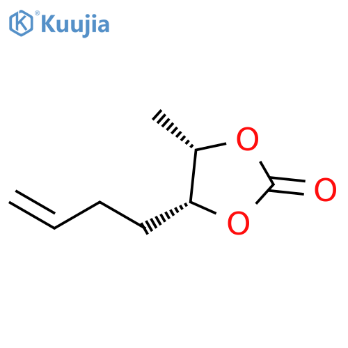 1,3-Dioxolan-2-one, 4-(3-butenyl)-5-methyl-, (4R,5S)-rel- structure