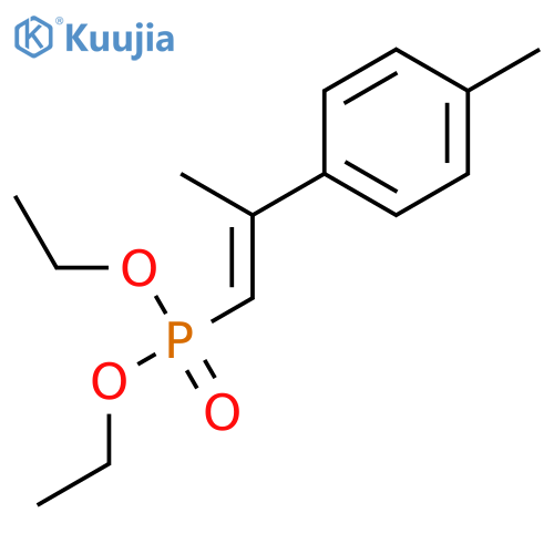 Phosphonic acid, [(1E)-2-(4-methylphenyl)-1-propenyl]-, diethyl ester structure