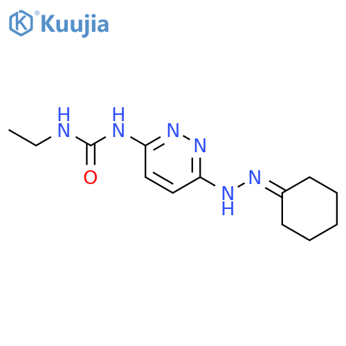 UREA, N-[6-(CYCLOHEXYLIDENEHYDRAZINO)-3-PYRIDAZINYL]-N'-ETHYL- structure