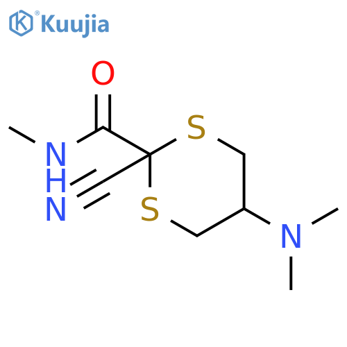 1,3-Dithiane-2-carboxamide, 2-cyano-5-(dimethylamino)-N-methyl- structure