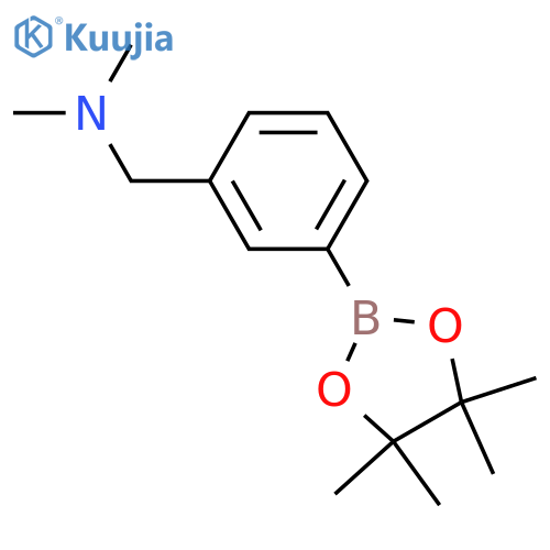 N,N-dimethyl-1-[3-(4,4,5,5-tetramethyl-1,3,2-dioxaborolan-2-yl)phenyl]methanamine structure