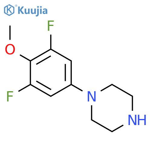 1-(3,5-difluoro-4-methoxyphenyl)piperazine structure