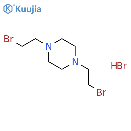1,4-Bis(2-bromoethyl)piperazine--hydrogen bromide (1/1) structure
