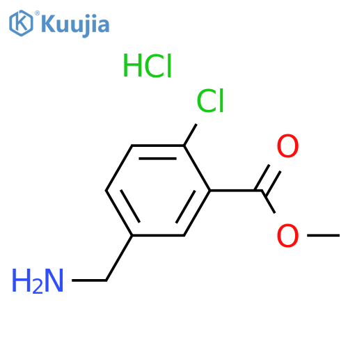 Methyl 5-(aminomethyl)-2-chlorobenzoate hydrochloride structure