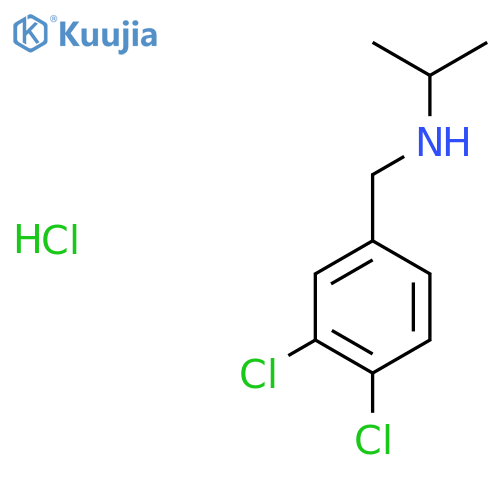 [(3,4-Dichlorophenyl)methyl](propan-2-yl)amine hydrochloride structure