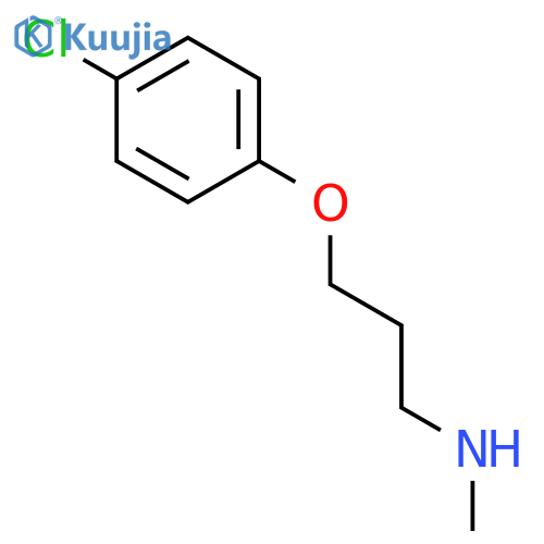 3-(4-Chlorophenoxy)-N-methyl-1-propanamine structure