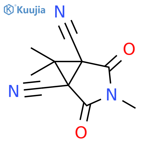 3,6,6-trimethyl-2,4-dioxo-3-azabicyclo[3.1.0]hexane-1,5-dicarbonitrile structure