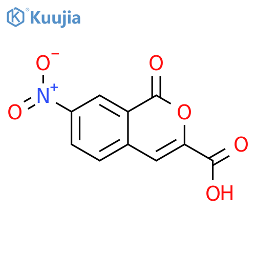 1H-2-Benzopyran-3-carboxylic acid, 7-nitro-1-oxo- structure