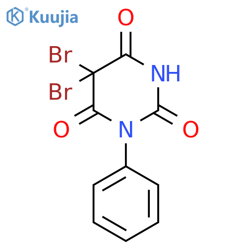 2,4,6(1H,3H,5H)-Pyrimidinetrione, 5,5-dibromo-1-phenyl- structure