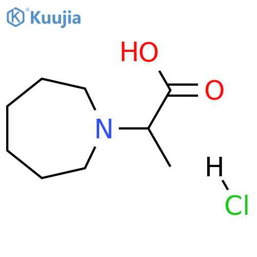 2-(azepan-1-yl)propanoic acid;hydrochloride structure