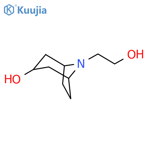 8-(2-hydroxyethyl)-8-azabicyclo3.2.1octan-3-ol structure