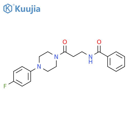N-{3-[4-(4-Fluoro-phenyl)-piperazin-1-yl]-3-oxo-propyl}-benzamide structure