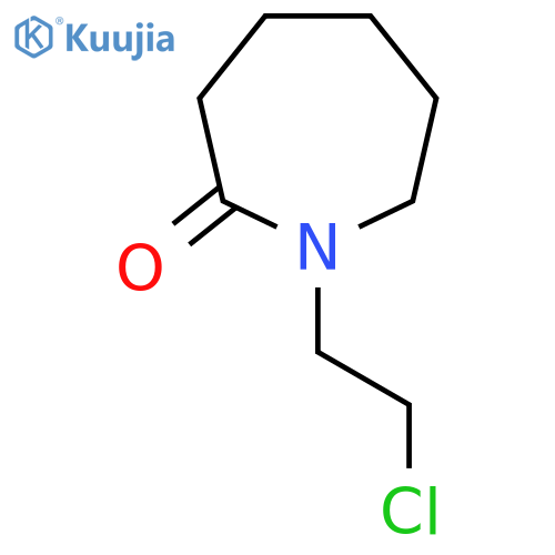 1-(2-Chloroethyl)azepan-2-one structure