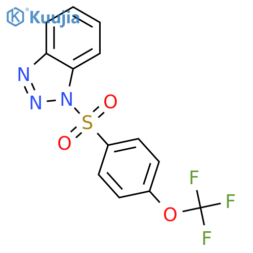 1-(4-Trifluoromethoxy-benzenesulfonyl)-1H-benzotriazole structure