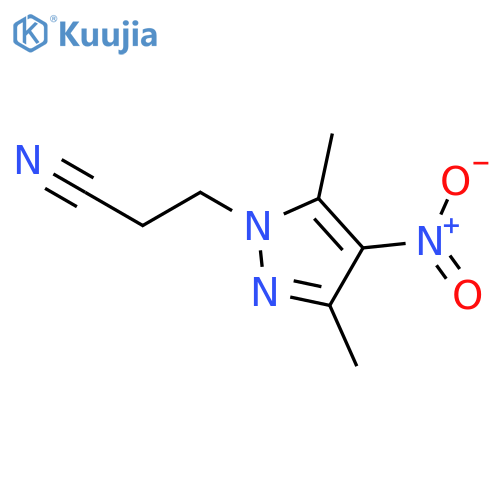 3-(3,5-dimethyl-4-nitro-1H-pyrazol-1-yl)propanenitrile structure