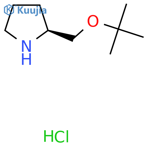 (2S)-2-[(tert-Butoxy)methyl]pyrrolidine hydrochloride structure