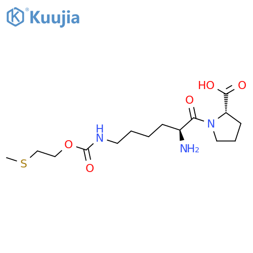 L-PROLINE, 1-[N6-[[2-(METHYLTHIO)ETHOXY]CARBONYL]-L-LYSYL]- structure