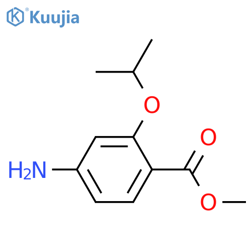 Benzoic acid, 4-amino-2-(1-methylethoxy)-, methyl ester structure