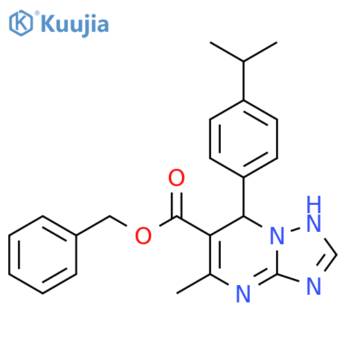 benzyl 5-methyl-7-4-(propan-2-yl)phenyl-4H,7H-1,2,4triazolo1,5-apyrimidine-6-carboxylate structure