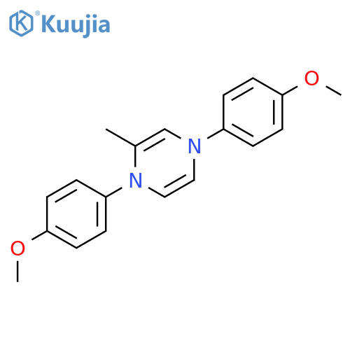 Pyrazine, 1,4-dihydro-1,4-bis(4-methoxyphenyl)-2-methyl- structure