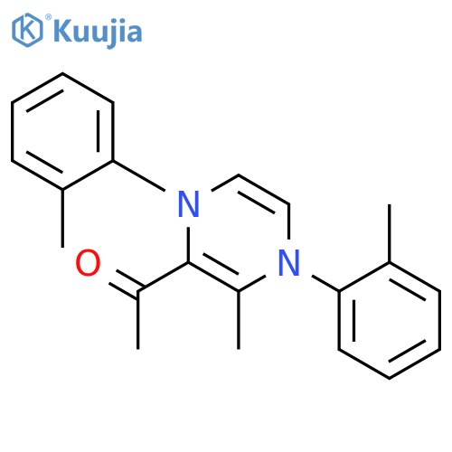 ETHANONE, 1-[1,4-DIHYDRO-3-METHYL-1,4-BIS(2-METHYLPHENYL)PYRAZINYL]- structure