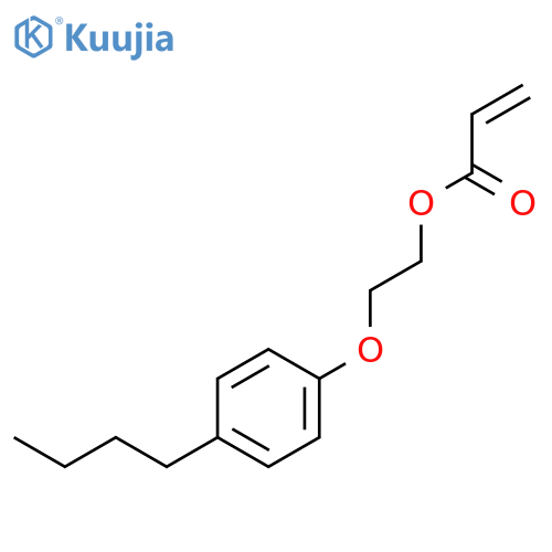 2-Propenoic acid, 2-(4-butylphenoxy)ethyl ester structure