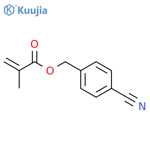 2-Propenoic acid, 2-methyl-, (4-cyanophenyl)methyl ester structure