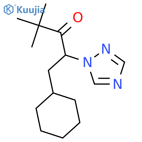 3-PENTANONE, 1-CYCLOHEXYL-4,4-DIMETHYL-2-(1H-1,2,4-TRIAZOL-1-YL)- structure