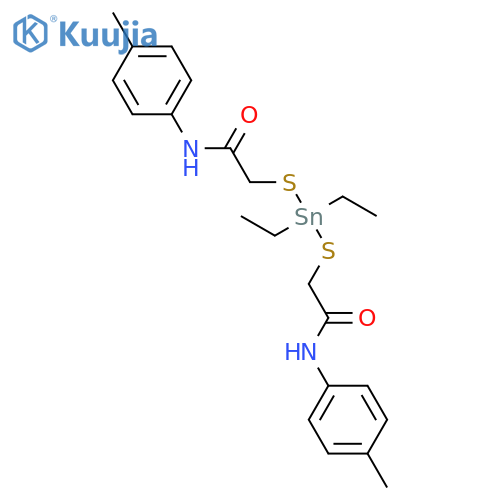 ACETAMIDE, 2,2'-[(DIETHYLSTANNYLENE)BIS(THIO)]BIS[N-(4-METHYLPHENYL)- structure