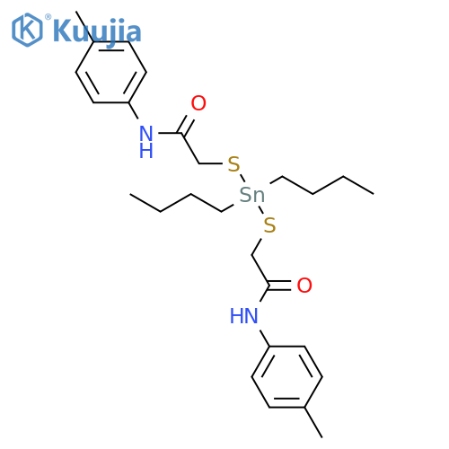 Acetamide, 2,2'-[(dibutylstannylene)bis(thio)]bis[N-(4-methylphenyl)- structure