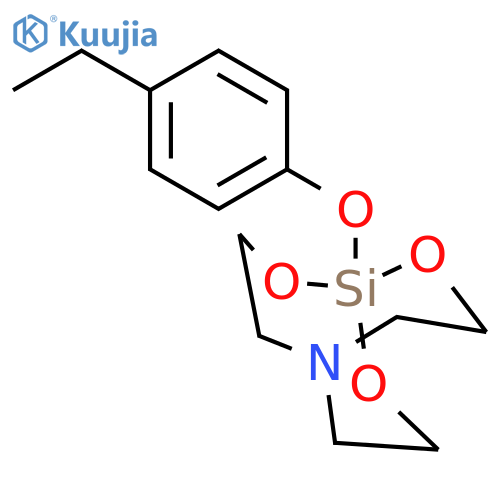 2,8,9-Trioxa-5-aza-1-silabicyclo[3.3.3]undecane, 1-(4-ethylphenoxy)- structure