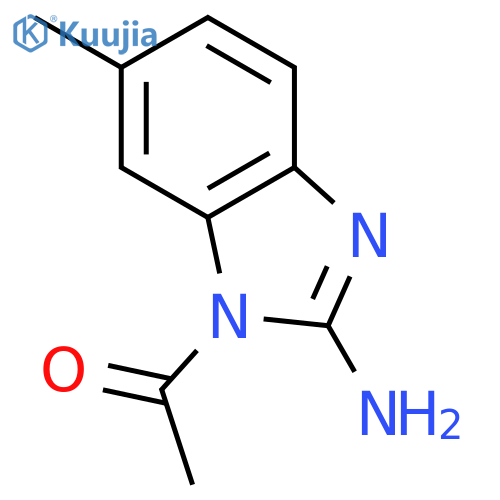 1-(2-amino-6-methyl-1H-benzimidazol-1-yl)-Ethanone structure