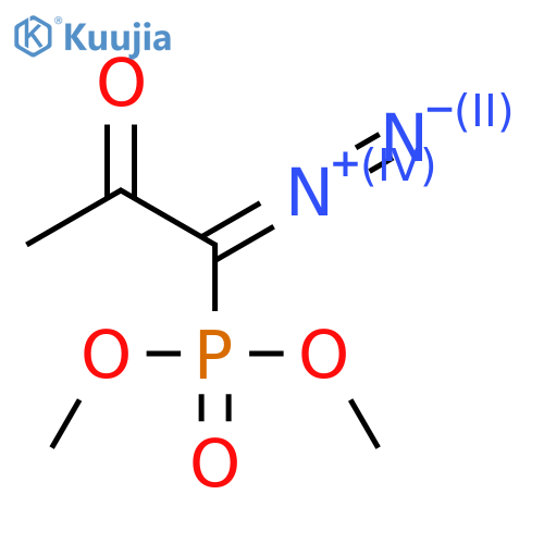 Dimethyl (1-diazo-2-oxopropyl)phosphonate structure