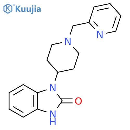 1-{1-(pyridin-2-yl)methylpiperidin-4-yl}-2,3-dihydro-1H-1,3-benzodiazol-2-one structure