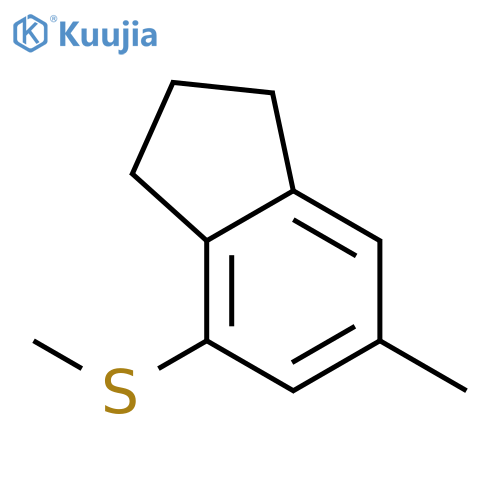 1H-INDENE, 2,3-DIHYDRO-6-METHYL-4-(METHYLTHIO)- structure