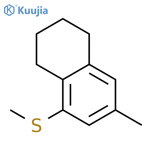 Naphthalene, 1,2,3,4-tetrahydro-7-methyl-5-(methylthio)- structure