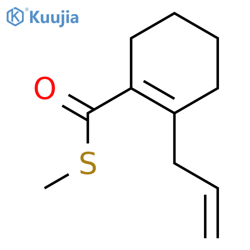 1-CYCLOHEXENE-1-CARBOTHIOIC ACID, 2-(2-PROPENYL)-, S-METHYL ESTER structure
