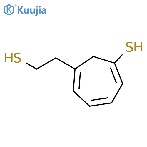1,3,5-CYCLOHEPTATRIENE-1-ETHANETHIOL, 6-MERCAPTO- structure