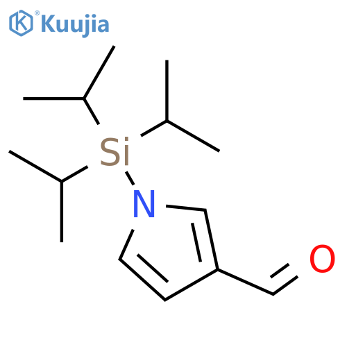 1H-Pyrrole-3-carboxaldehyde, 1-[tris(1-methylethyl)silyl]- structure