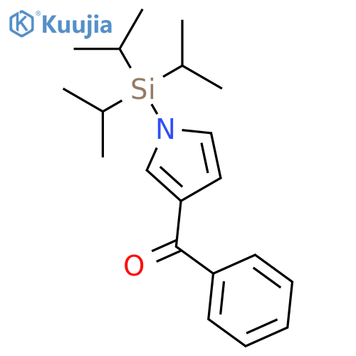 Methanone, phenyl[1-[tris(1-methylethyl)silyl]-1H-pyrrol-3-yl]- structure
