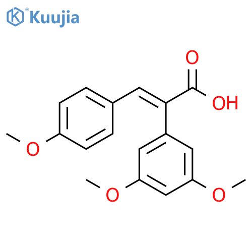 (αE)-3,5-Dimethoxy-α-[(4-methoxyphenyl)methylene]benzeneacetic acid structure