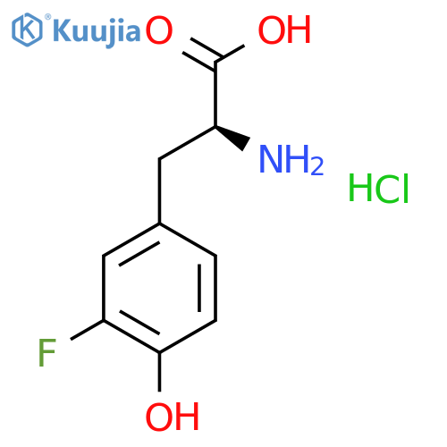 (2S)-2-Amino-3-(3-fluoro-4-hydroxyphenyl)propanoic acid;hydrochloride structure