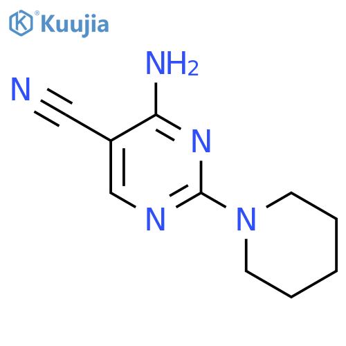 4-Amino-2-(1-piperidinyl)pyrimidine-5-carbonitrile structure