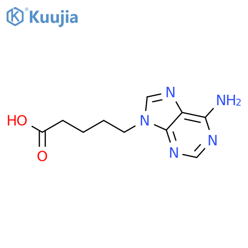 5-(6-amino-9H-purin-9-yl)pentanoic acid structure