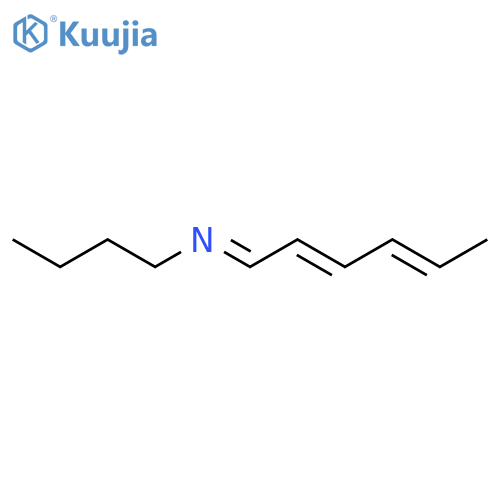 1-Butanamine, N-2,4-hexadienylidene- structure