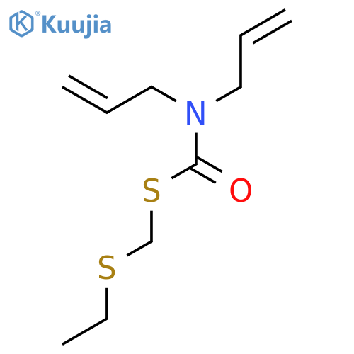 CARBAMOTHIOIC ACID, DI-2-PROPENYL-, S-[(ETHYLTHIO)METHYL] ESTER structure