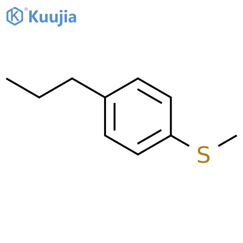 Benzene, 1-(methylthio)-4-propyl- structure