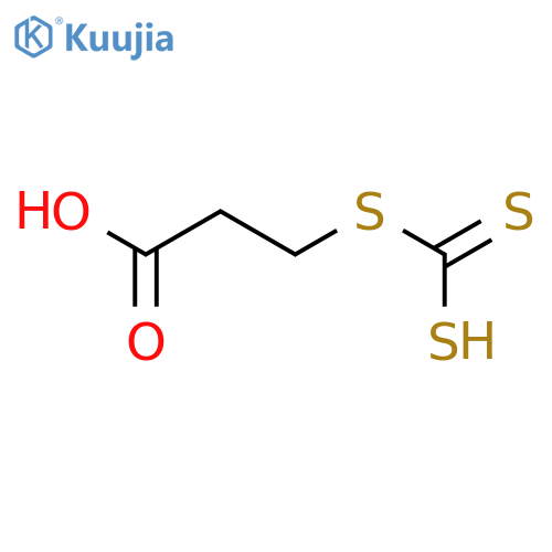 Propanoic acid, 3-[(dithiocarboxy)thio]- structure