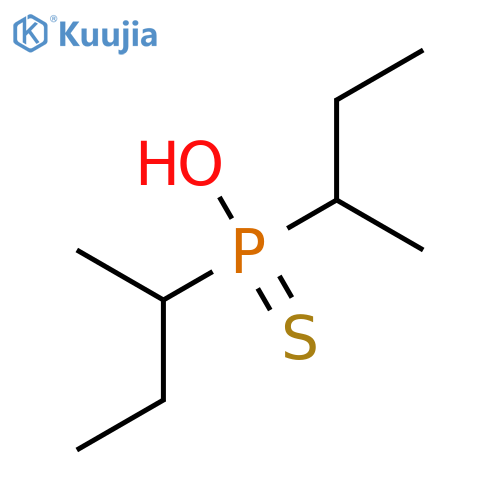 Phosphinothioic acid, bis(1-methylpropyl)- structure