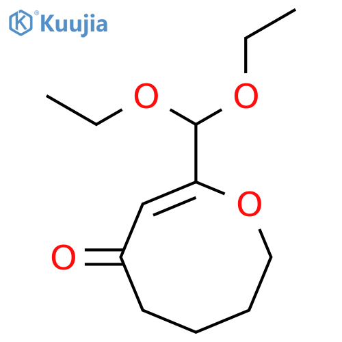 4H-Oxocin-4-one, 2-(diethoxymethyl)-5,6,7,8-tetrahydro- structure